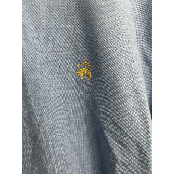 Brooks Brothers Men's XL Polo Shirt Supima Cotton Original Fit Light Blue Collar - Picture 4 of 6